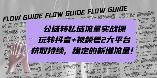 公域转私域流量实战课，玩转抖音+视频号2大平台，获取持续，稳定的新增流量-讯领网创