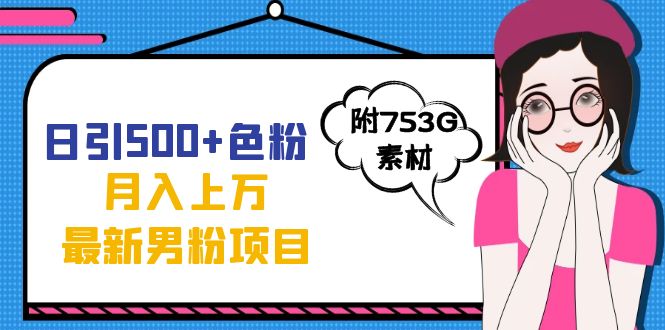 日引500+色粉轻松月入上万九月份最新男粉项目（附753G素材）-讯领网创