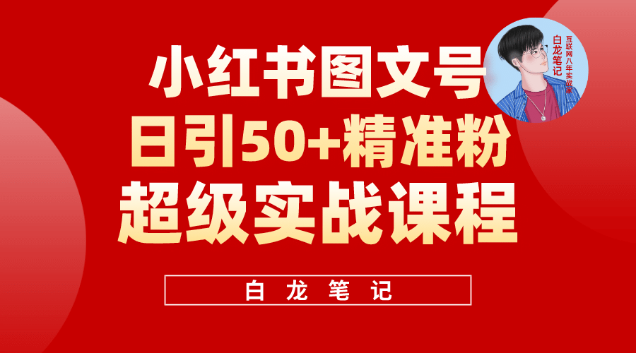 小红书图文号日引50+精准流量，超级实战的小红书引流课，非常适合新手-讯领网创