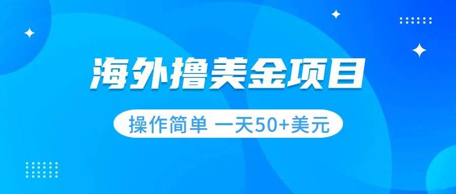 撸美金项目 无门槛  操作简单 小白一天50+美刀-讯领网创