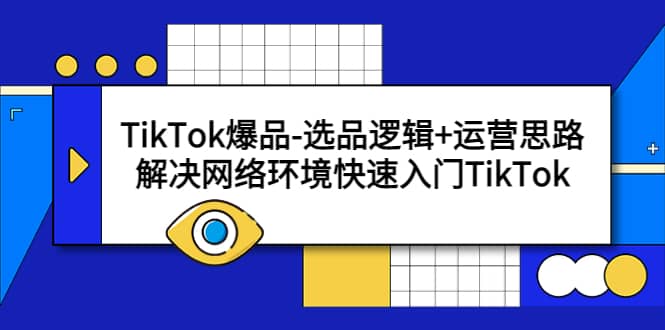 TikTok爆品-选品逻辑+运营思路：解决网络环境快速入门TikTok-讯领网创