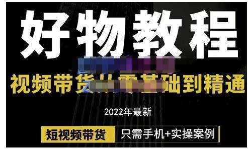 锅锅老师好物分享课程：短视频带货从零基础到精通，只需手机+实操-讯领网创