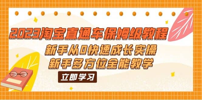 2023淘宝直通车保姆级教程：新手从0快速成长实操，新手多方位全能教学-讯领网创