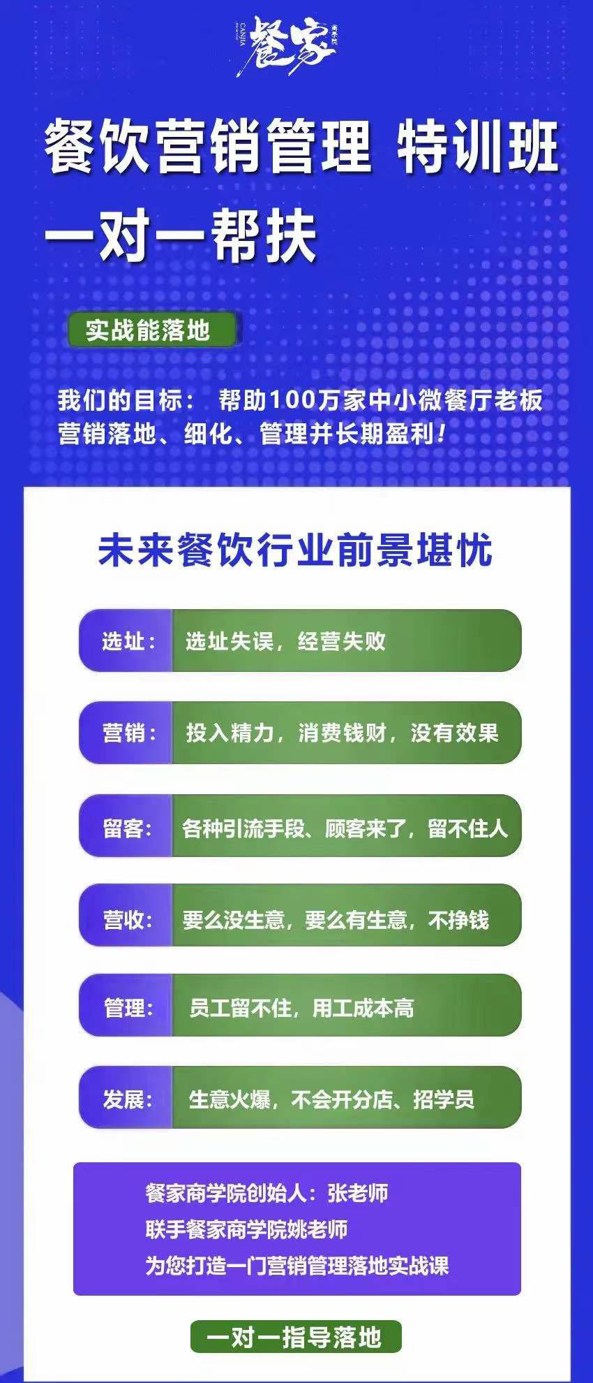 图片[1]-餐饮营销管理特训班：选址+营销+留客+营收+管理+发展-讯领网创