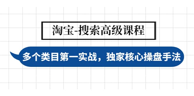 淘宝-搜索高级课程：多个类目第一实战，独家核心操盘手法-讯领网创