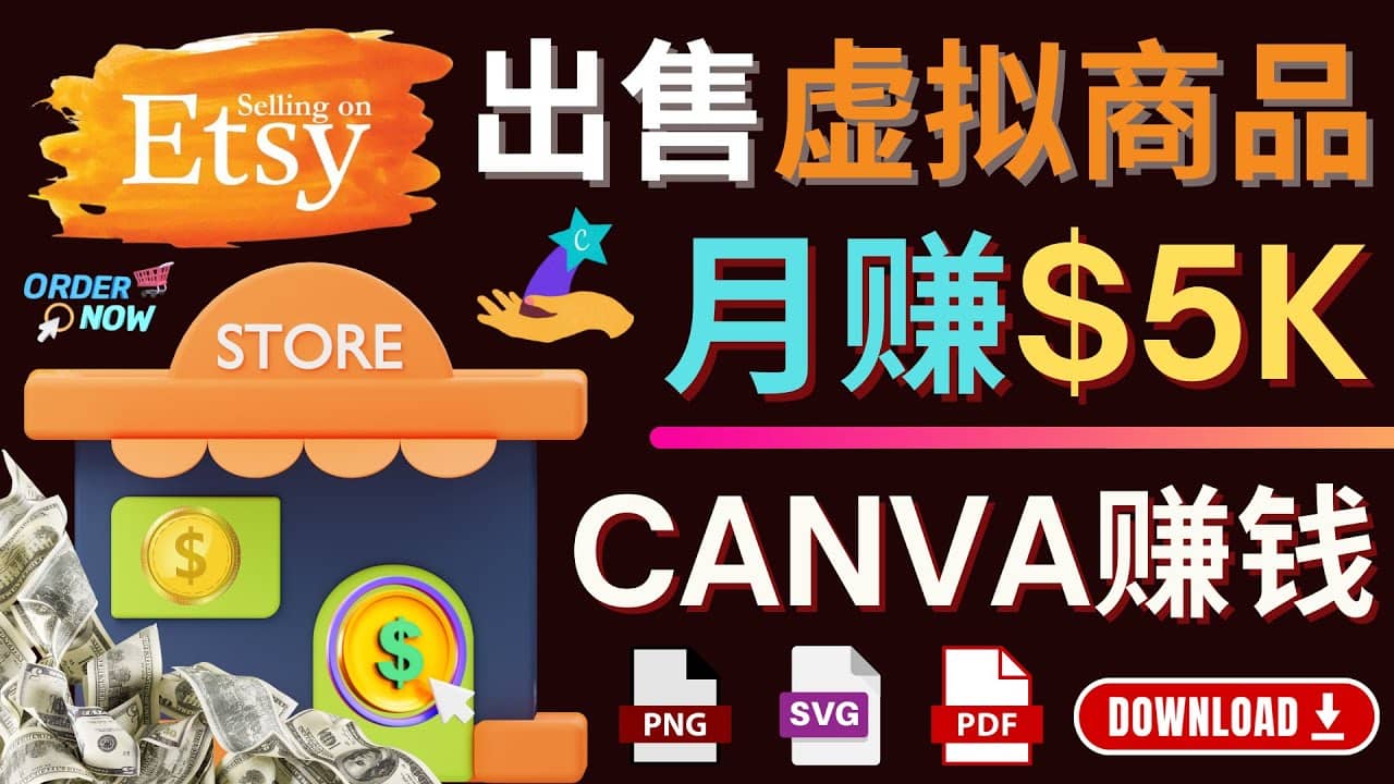 通过Etsy出售Canva模板，操作简单，收益高，月赚5000美元-讯领网创