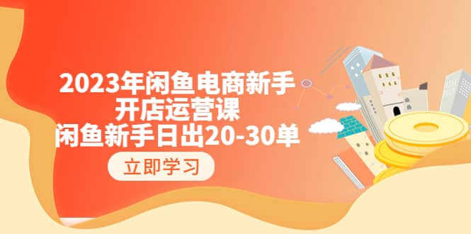 2023年闲鱼电商新手开店运营课：闲鱼新手日出20-30单（18节-实战干货）-讯领网创