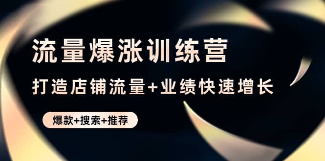 流量爆涨训练营：打造店铺流量+业绩快速增长 (爆款+搜索+推荐)-讯领网创