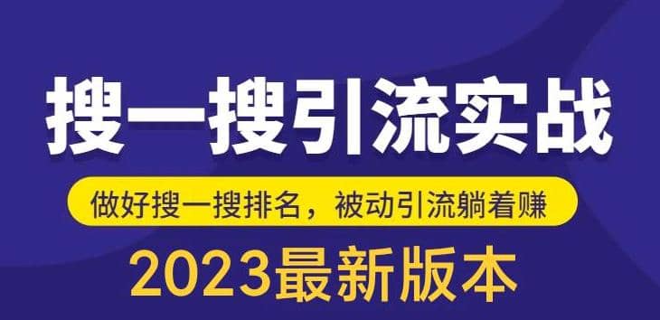 外面收费980的最新公众号搜一搜引流实训课，日引200+-讯领网创