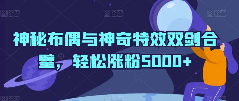 神秘布偶与神奇特效双剑合璧，轻松涨粉5000+【揭秘】-讯领网创