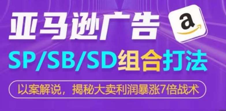 亚马逊SP/SB/SD广告组合打法，揭秘大卖利润暴涨7倍战术-讯领网创