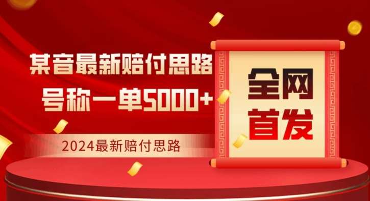 全网首发，2024最新抖音赔付项目，号称一单5000+保姆级拆解【仅揭秘】-讯领网创