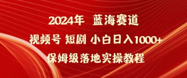 2024年视频号短剧新玩法小白日入1000+保姆级落地实操教程【揭秘】-讯领网创