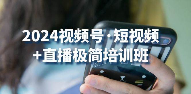 2024视频号短视频+直播极简培训班：抓住视频号风口，流量红利-讯领网创