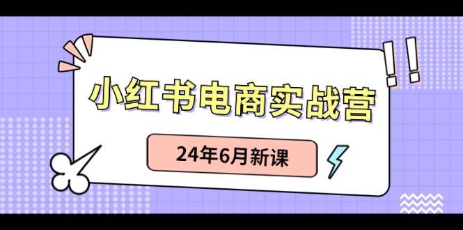 （10984期）小红书电商实战营：小红书笔记带货和无人直播，24年6月新课-讯领网创