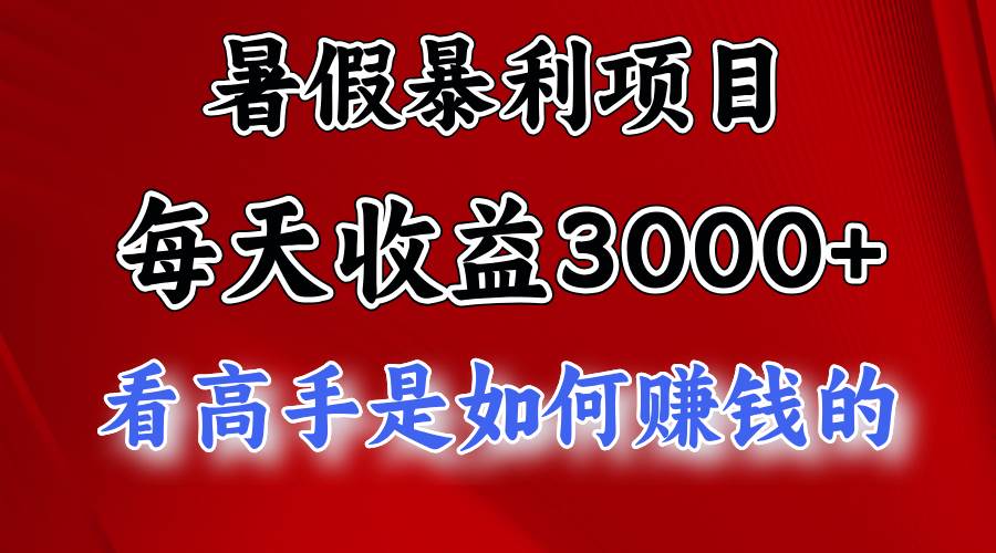 暑假暴力项目 1天收益3000+，视频号，快手，不露脸直播.次日结算-讯领网创