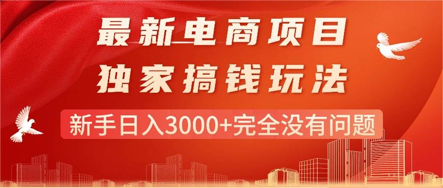 （11101期）最新电商项目-搞钱玩法，新手日入3000+完全没有问题-讯领网创