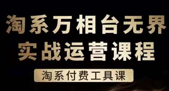 淘系万相台无界实战运营课，淘系付费工具课-讯领网创