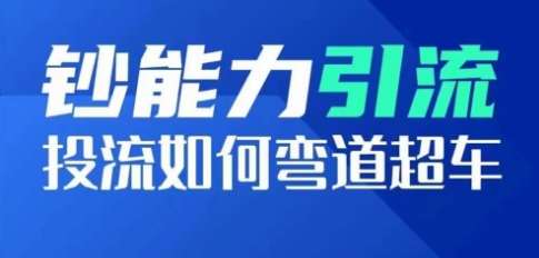 钞能力引流：投流如何弯道超车，投流系数及增长方法，创造爆款短视频-讯领网创