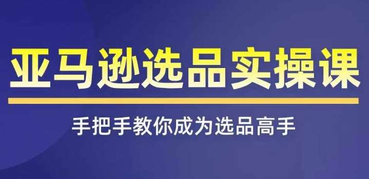 亚马逊选品实操课程，快速掌握亚马逊选品的技巧，覆盖亚马逊选品所有渠道-讯领网创