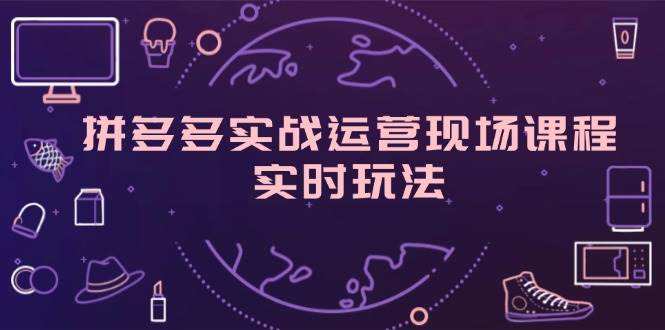 （11759期）拼多多实战运营现场课程，实时玩法，爆款打造，选品、规则解析-讯领网创