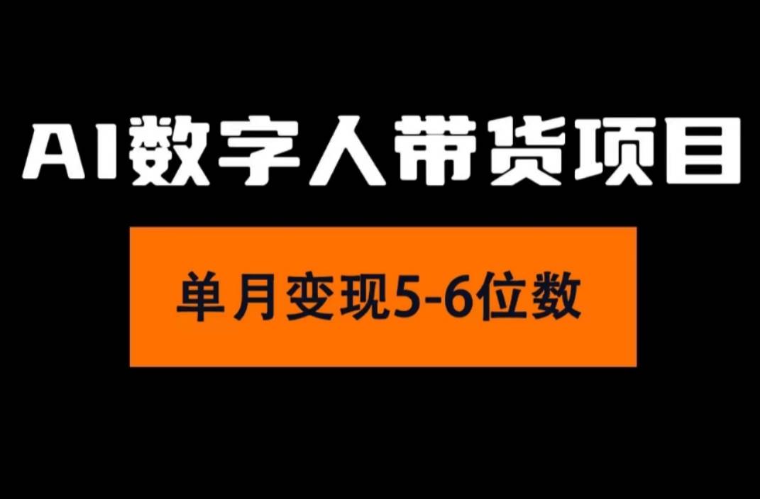 图片[1]-（11751期）2024年Ai数字人带货，小白就可以轻松上手，真正实现月入过万的项目-讯领网创