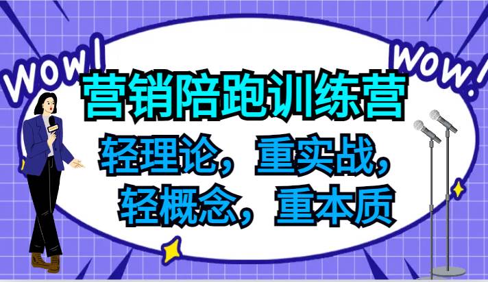 图片[1]-营销陪跑训练营，轻理论，重实战，轻概念，重本质，适合中小企业和初创企业的老板-讯领网创