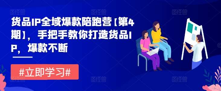 货品IP全域爆款陪跑营【第4期】，手把手教你打造货品IP，爆款不断-讯领网创