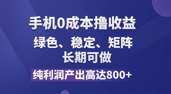 （11976期）纯利润高达800+，手机0成本撸羊毛，项目纯绿色，可稳定长期操作！-讯领网创