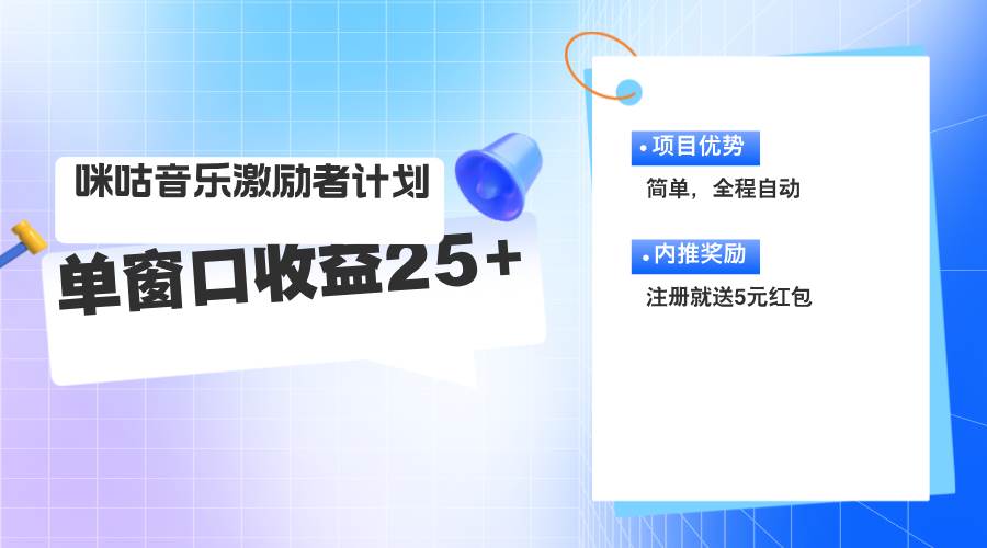 图片[1]-（11942期）咪咕激励者计划，单窗口收益20~25，可矩阵操作-讯领网创