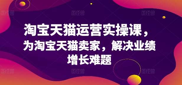 淘宝天猫运营实操课，为淘宝天猫卖家，解决业绩增长难题-讯领网创